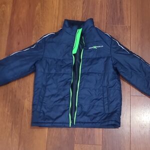 Kids Navy Blue and Green Jacket